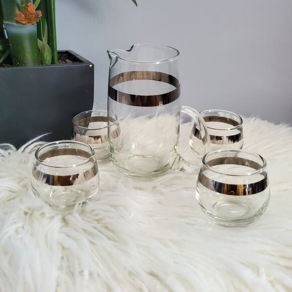 Dorothy Thorpe Libby Mid-Century Modern Pitcher and Glass Set - Picture 1 of 9